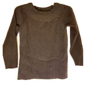 RAFAELLA black sweater size XL faux cowl neckline